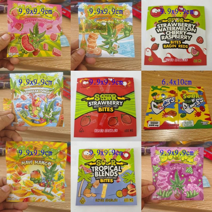 

Empty Edibles Package Bags Stberry Cherry 10x10cm Tropical Blends Artifcially Raspberry Ragin Reds Watermelon Pink Volt Grape Purple qylDbt