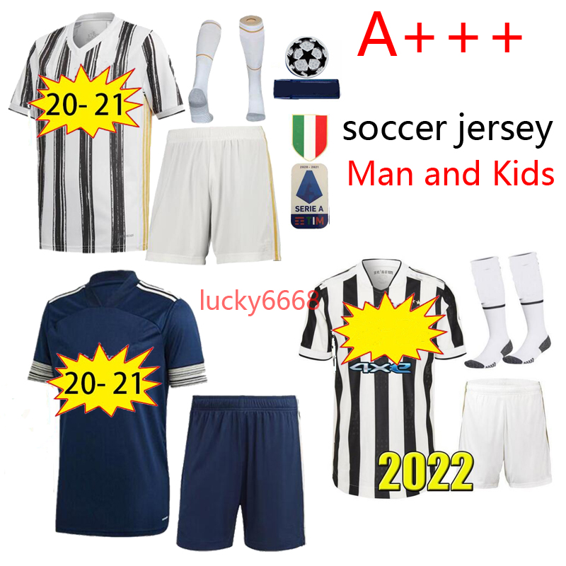

2020 2021 2022 Italy clubs Soccer Jersey The Bianconeri Black white stripes shirt Joint Edition kids kit Cristiano football, 2022 away