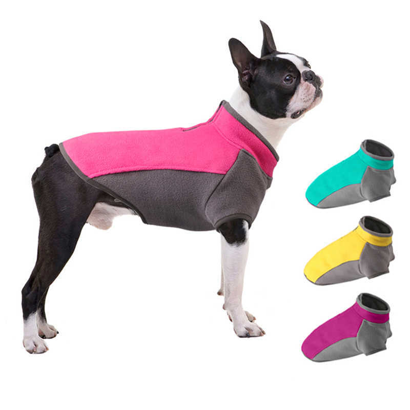 

Super Stretch Fleece Pet Dog Clothes For Small Medium Dogs Winter Puppy Dog Sweatshirt Pet Dogs Warm Jacket Coat Outfit Vest 211007, Pink