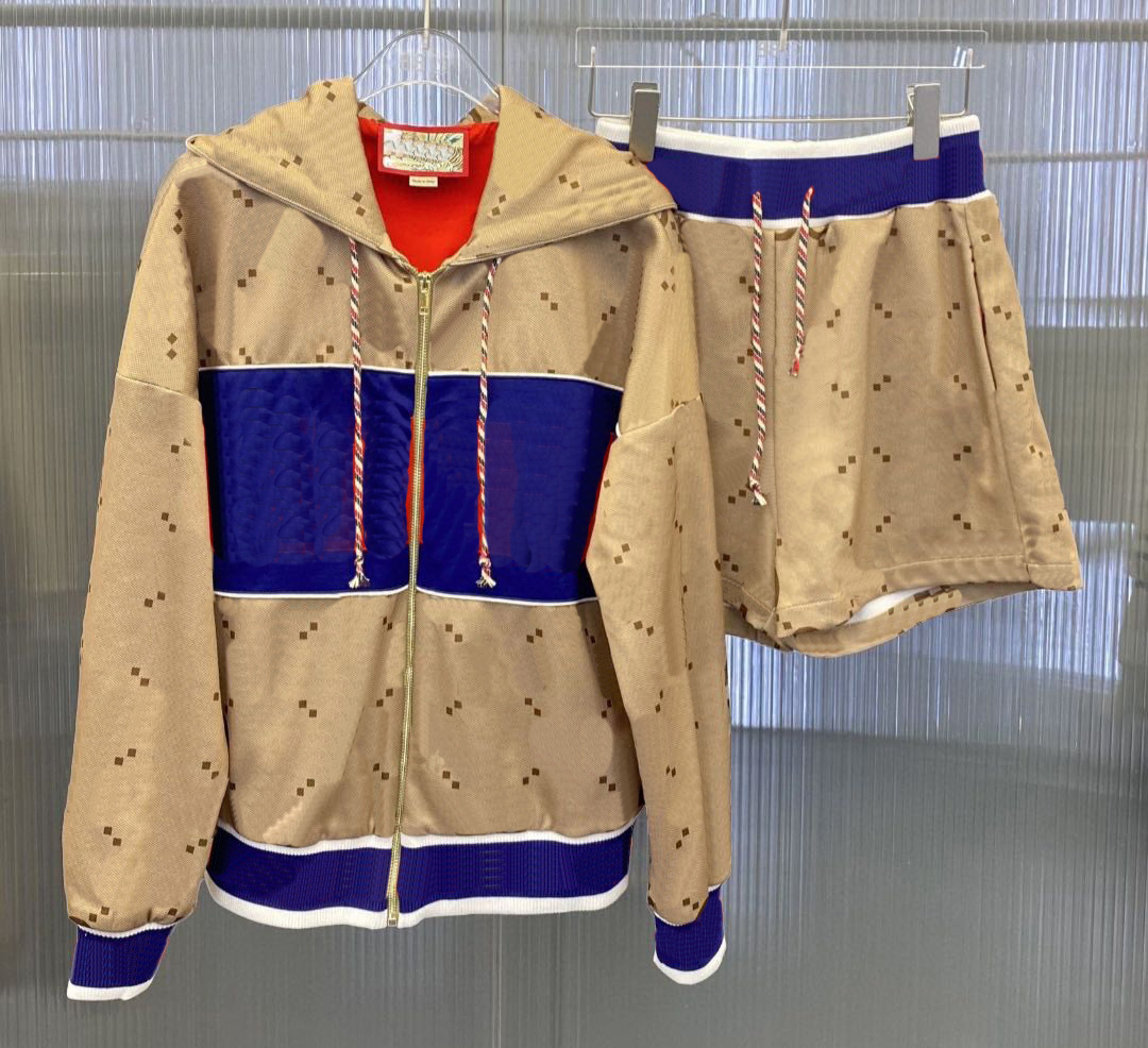 

Women' Tracksuits fashion suit contrast color thread woven waist jacquard straight pants sportswear jacket casual pants Animal Print, Make up for price