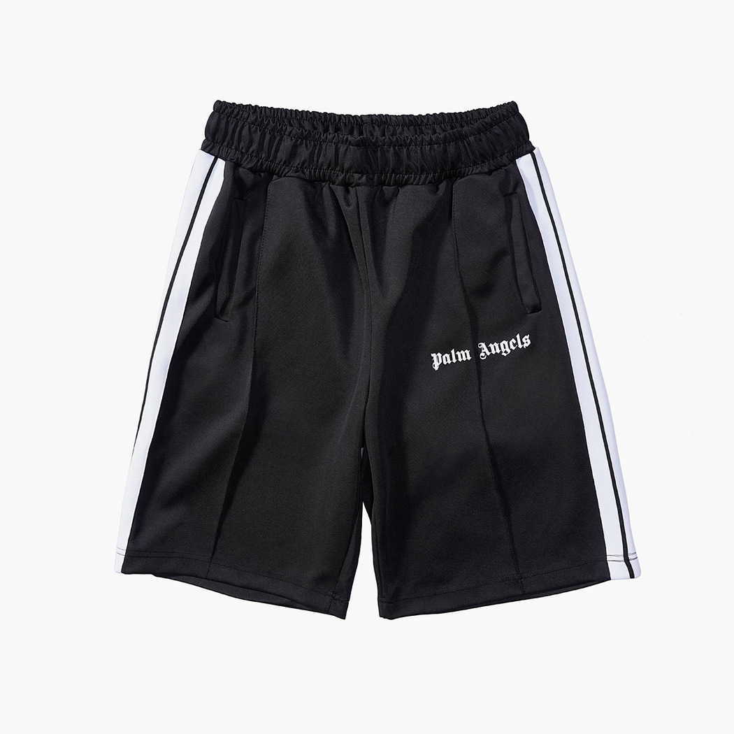 

angcls Street tide palm shorts PA Angel real correct Angel letter beach pants I82W, White;black