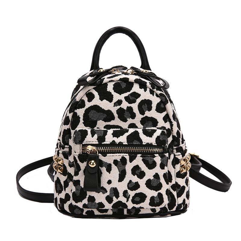

Backpack Zaini Donna Multifunction Mini Rucksack Leopard Women Bagpack Girls Rugtas Dames Sac A Main Mochila Mujer Sacoche Femme, Medium size