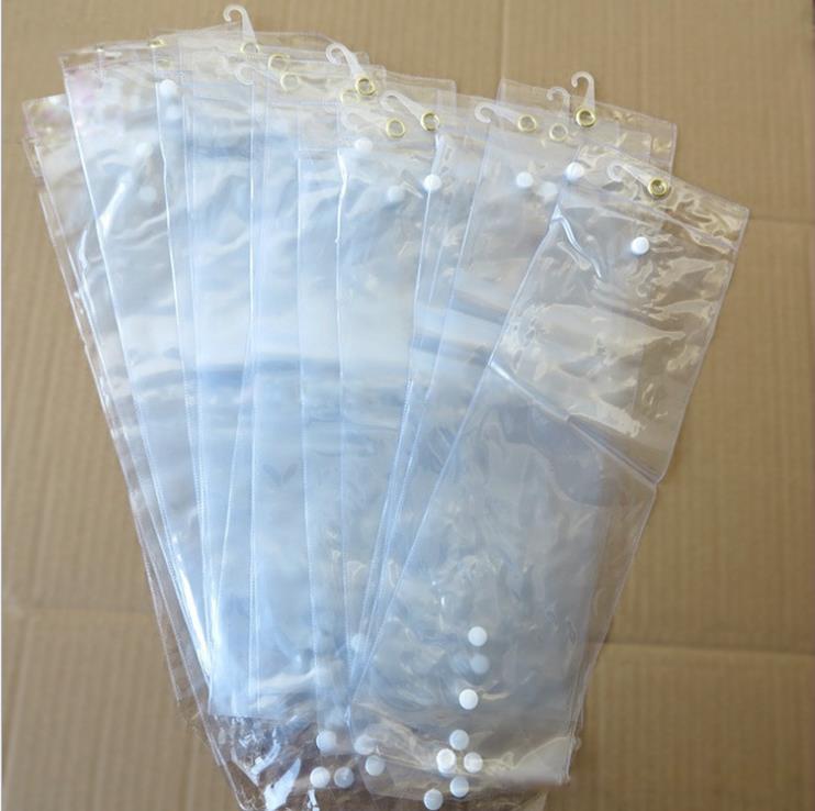 

Aessories & Tools Productspvc Plastic Package Bags With Pothhook 12-26Inch For Packing Wefts Human Hair Extensions Button Closure Fvpmc Rkhs