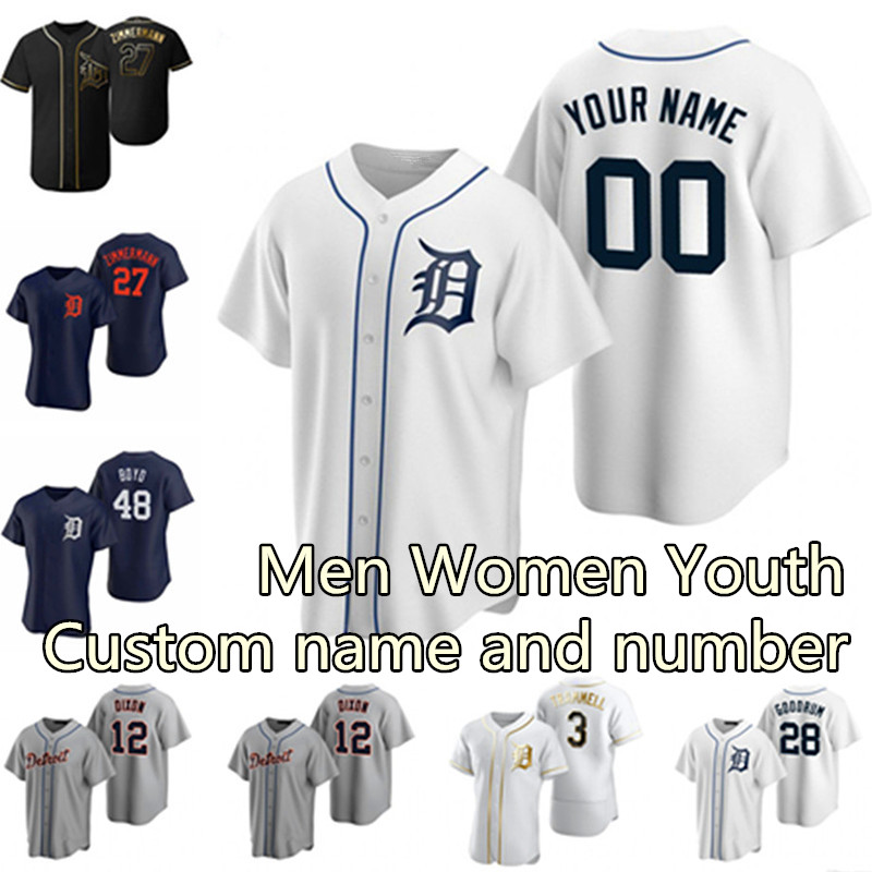 Detroit Baseball Tigers Jersey 24 Miguel Cabrera Jerseys 7 Jonathan Schoop Custom 8 Robbie Grossman Niko Goodrum Eric Haase Akil Baddoo Jeim