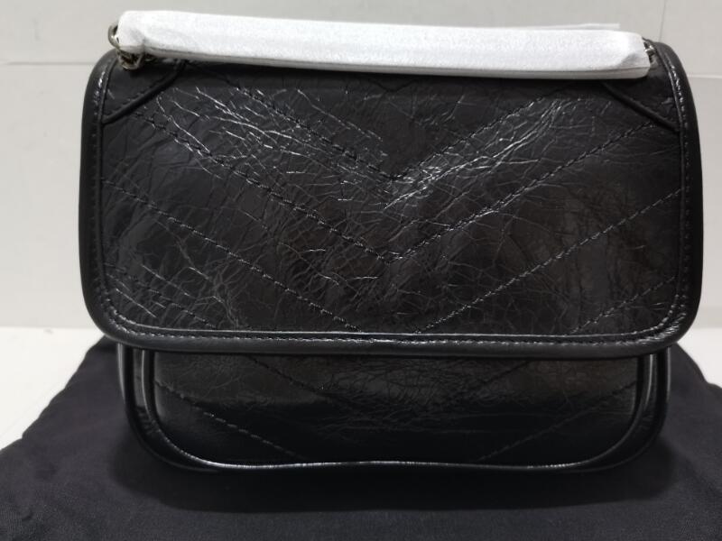 

Realfine888 5A Quality Bags 533037 21cm Niki Baby Crinkled Vintage Calfskin Leather Shoulder Handbag with Dust Bag Box, 533037 21cm 5a_04