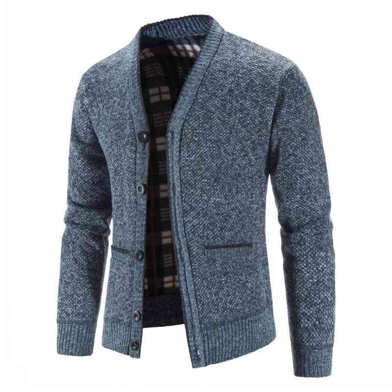 

new sweaters coats winter thicker ted cardigan sweatercoats slim fit s warm sweater ets men knit cloth, Black;white