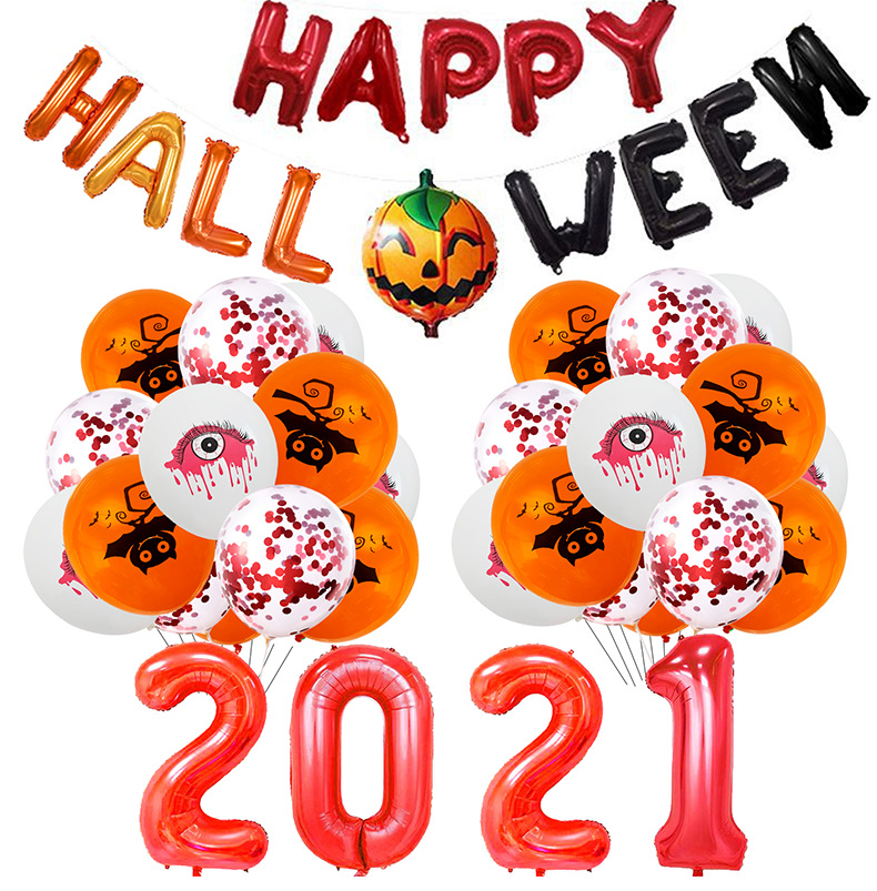 

Halloween Toys aluminum balloon decoration Ghost Skull Pumpkin Bat foil wholesale