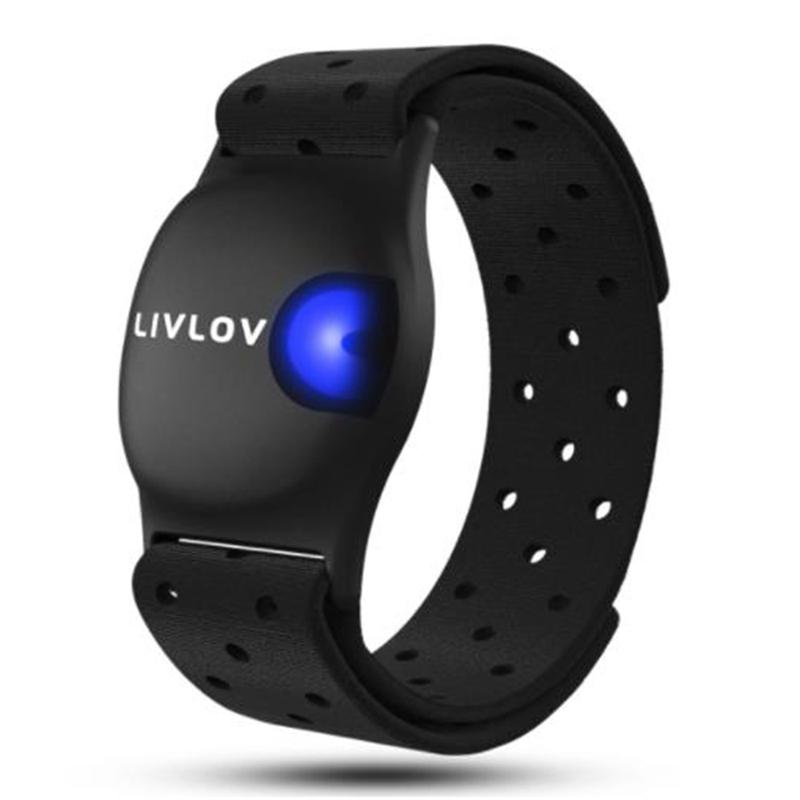 

Tools LIVLOV V9 Bluetooth 5.0 ANT+ Heart Rate Monitor Armband Rechargeable HRM Sensor IP67 Waterproof For Fitness