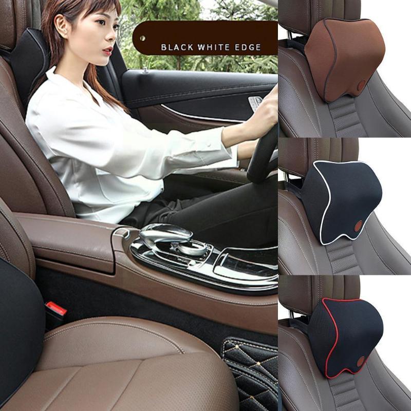 

Seat Cushions Car Pillow Rest Memory Cotton Travel Protector Support Neck Auto Cushion Accessories Q4w4