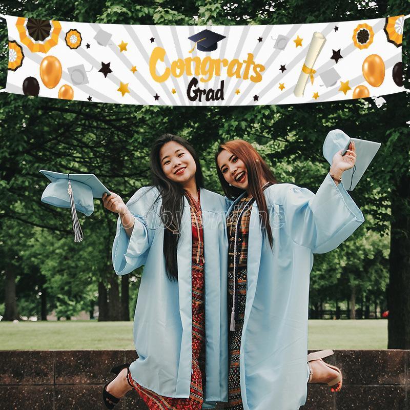 

New Banners Graduation Christmas Birthday Decorations for Home Outdoor Store Banner Flags Merry Christmas Halloween Party Decors