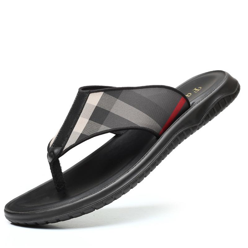

Flip Flops Men's Summer 2021 Slippers Outdoor Trendy Non-Slip Sandals Vietnam Rome Personalized, Black