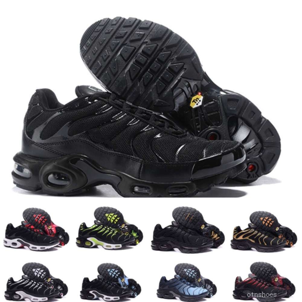 

TN men women run shoes triple black white Blue Purple Teal Green trainers mens fashion sports sneaker outdoor size 40-46 mikee, Color 1