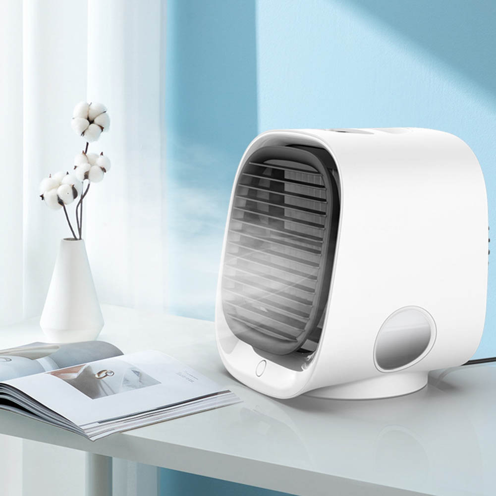 

300mL Mini Portable Air Conditioner 3 Level Conditioning Humidifier Purifier USB Desktop Air Cooler Fan with Water Tank