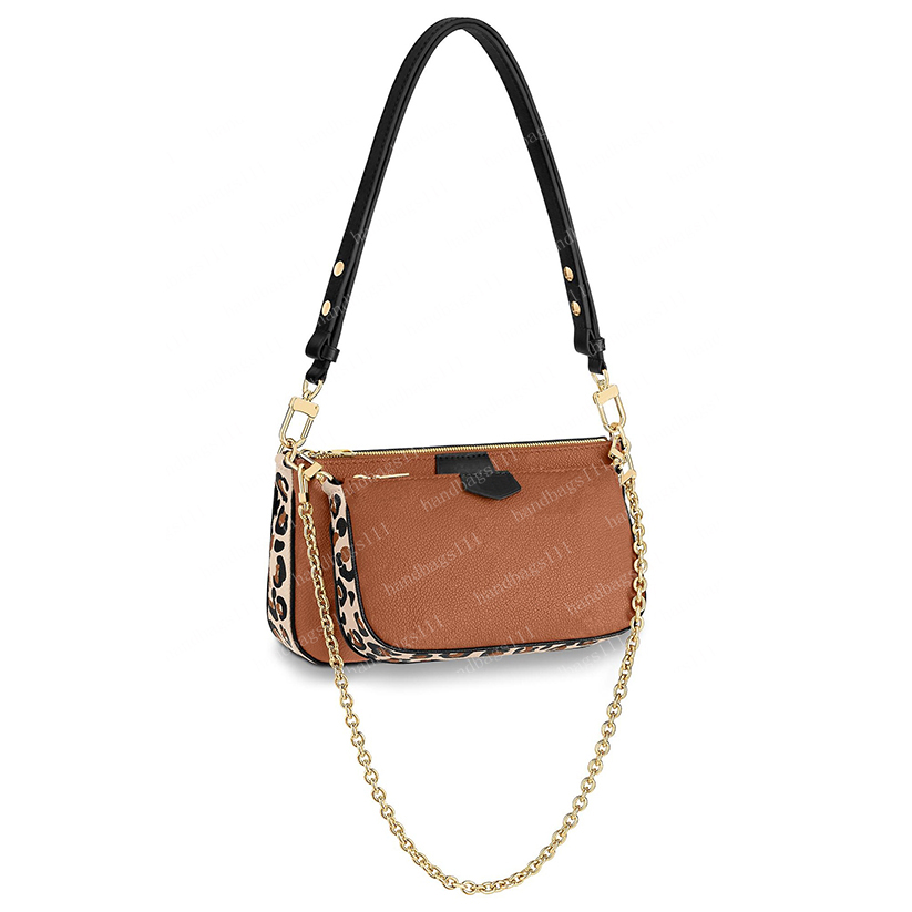 

2021 3in1 Bag Leopard Shoulder Bags Crossbody Womens Handbags Purses Flower Leather Clutch Backpack Wallet Fashion Fannypack 58520 45777 #HH03, #1 green brown flower