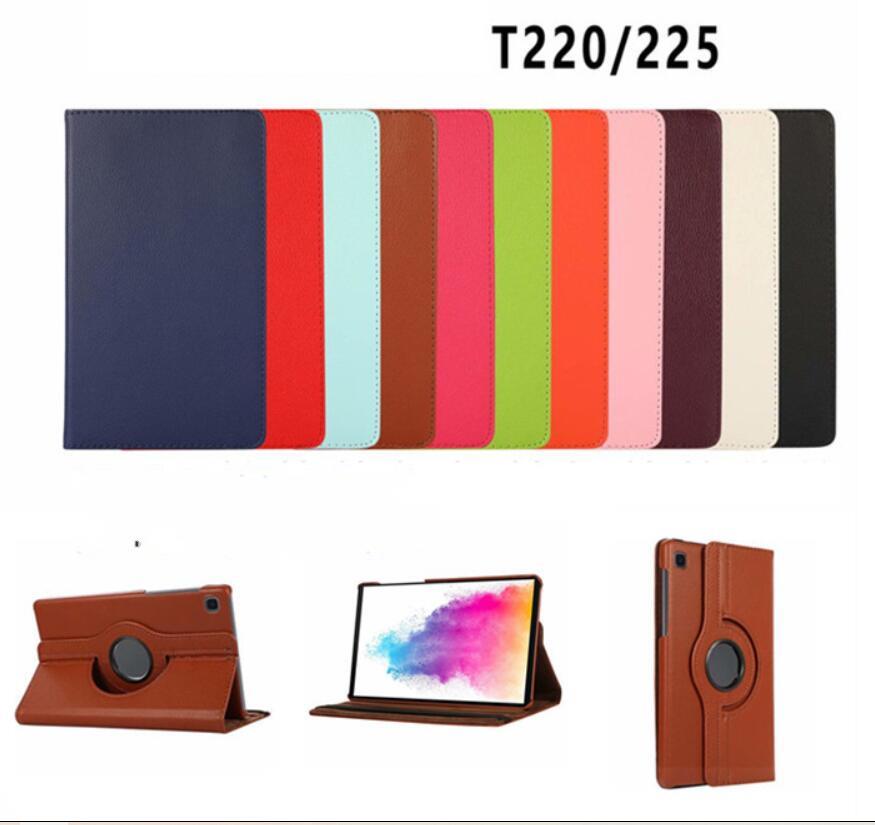 

T220 T225 360 Rotating Case For Samsung Galaxy Tab A7 Lite 8.7 SM-T220 SM-T225 Folding Stand Smart Cover Funda