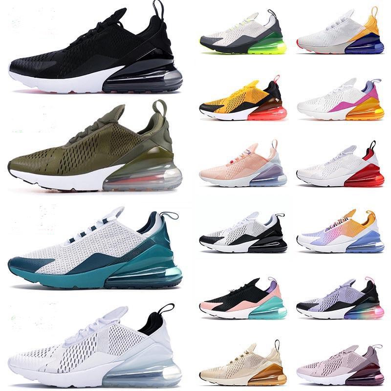 

Wholesale Top Fashion 270s Running Shoes Black White 27C Medium Olive Anthracite University Red Trainers Tennis, Shoelace