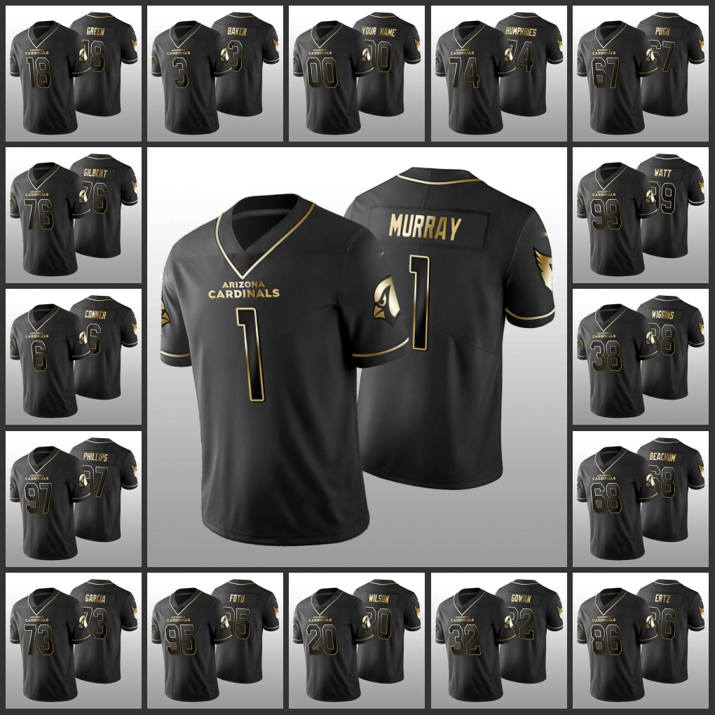 

Arizona''Cardinals''Men #1 Kyler Murray 99 J.J. Watt 20 Marco Wilson 6 James Conner 3 Budda Baker 86 Zach Ertz Women You, Black;red