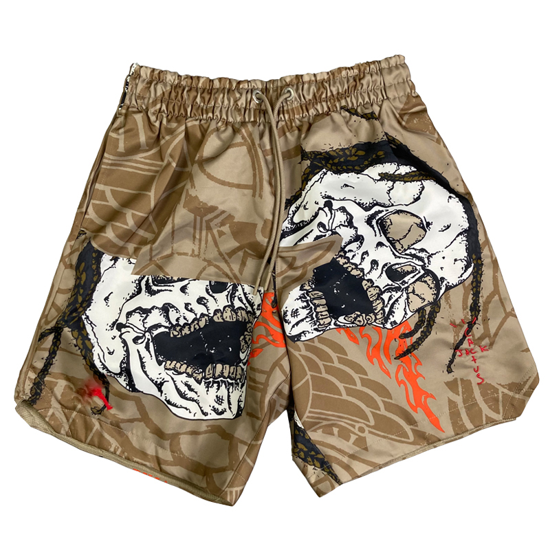 

Mens Designer Summer Shorts TRAVIS SCOTT Quick-drying Nylon Beach Pants Basketball Men Women Casual, As pic