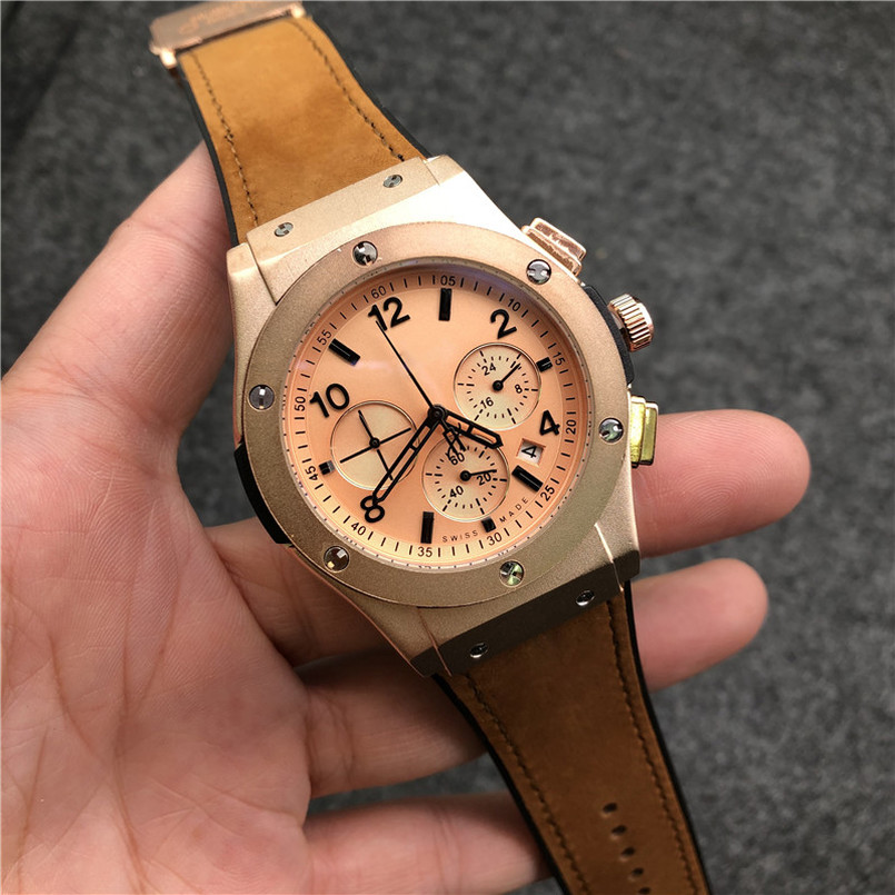 

Fashion sports brand men's designer watches luxury business small dial full-featured outdoor automatic quartz montre de luxe watch 4015, 10