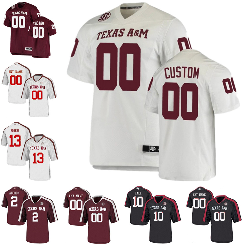 

Texas A&M Aggies College Football Jerseys 28 Isaiah Spiller 9 Hezekiah Jones 2 Johnny Manziel 85 Jalen Wydermyer 15 Myles Garrett Custom Men Women Youth Jersey, Colour 5