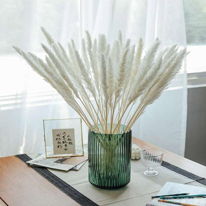 

Decorative Flowers & Wreaths 30Pcs White Pink Real Pampas Grass Bouquet Natural Dried Home Decor Wedding Accessories Party Decoration