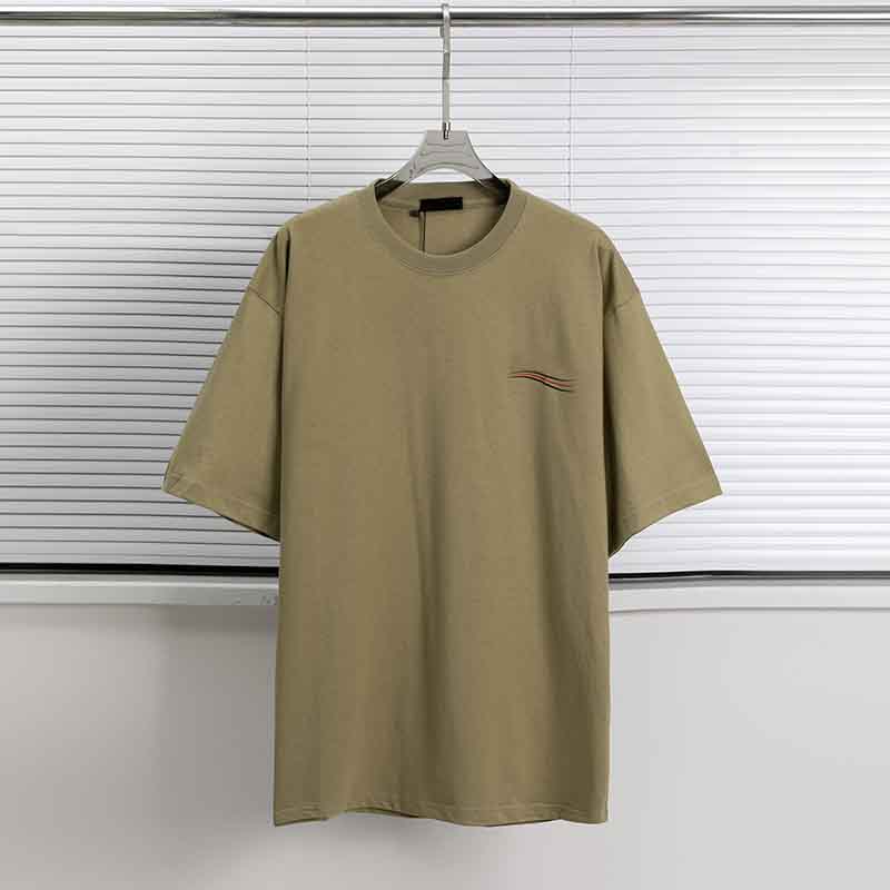 

mens plus tees polos round neck embroidered and printed polar style summer wear with street pure cotton fet