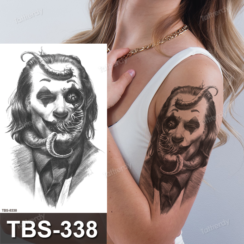 

Waterproof Temporary Tattoos Sticker tattoo stickers For Women Fake sleeveTatoos Men Body Arm Shoulder Art Summer Style Tribal tiger Wolf Lion Henna