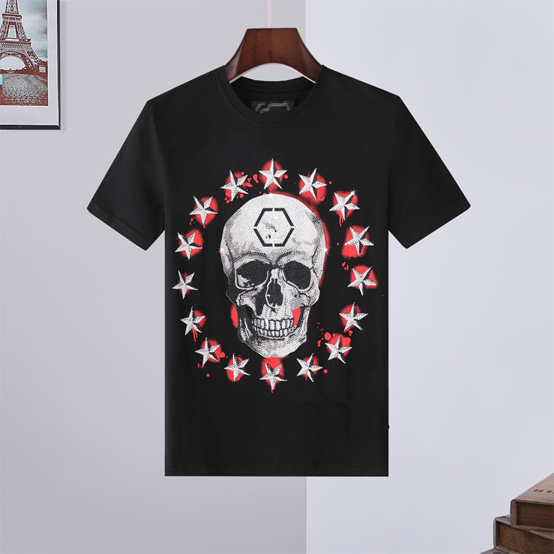 

men printed t shirts Mens T shirt Men's Letter Printing Designer Palms Angels T-shirt Mens Womens Skateboard Short Sleeve T shirt, White;black