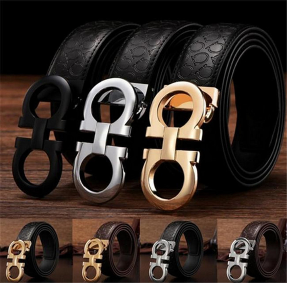

luxury designer for men buckle male chastity belts top fashion mens Boutique leather belt wholesale freeshipping, Black