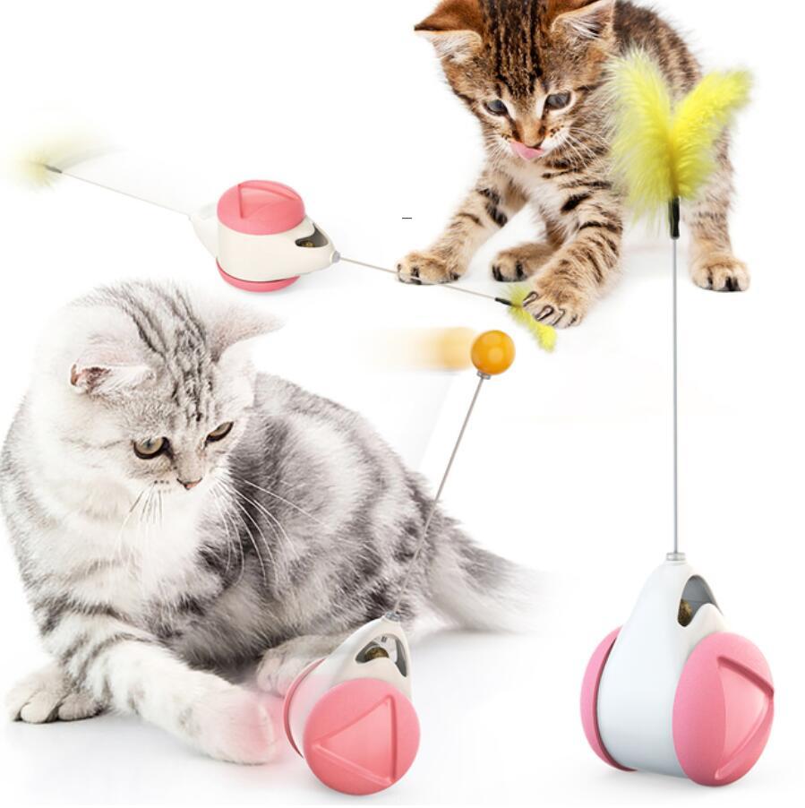 

Pet Windmill Teasing Interactive Toy Cat Toy Turntable Funny Cat Stick Puzzle Training With Catnip Feather Pet Supplies OWD7718