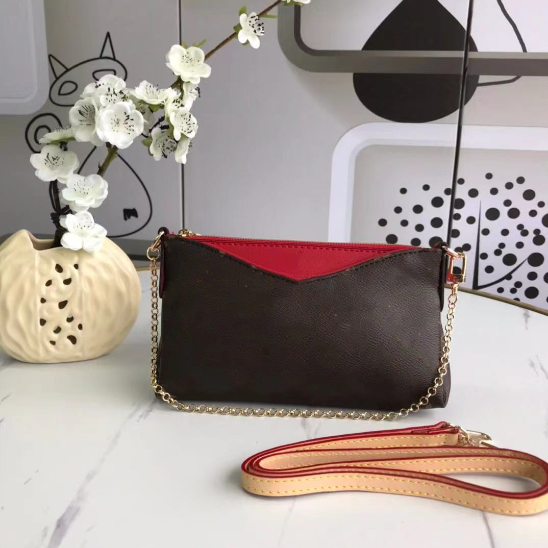 

2022 PALLAS CLUTH Shoulders Bag High Quality Luxury designer Handbag Fashion Monograms Handbags lady Luxurys Brands Crossbody Bags, 41638#monogram internal pinkl