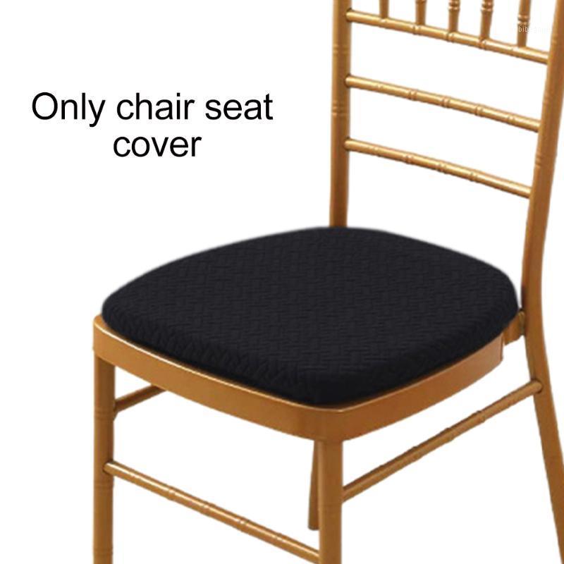 

4pcs Dustproof Home Chair Seat Cover Cushion Kitchen Anti Dirty Soft Elastic Stretch Removable Washable Dining Room Slipcover