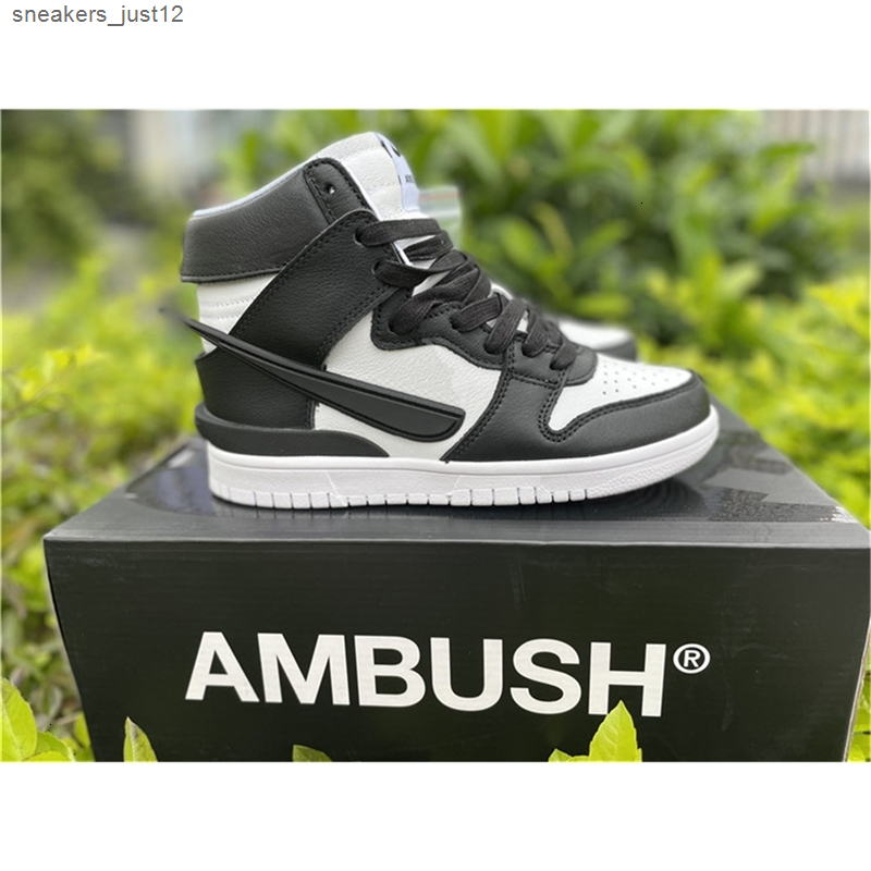 

Ambush x Dunk High White/Black-Spruce Aura CU7544-001 Nakeskin Basketball Running Shoes Authentic Outdoor Fashion 2021 Newest, Ambush black white
