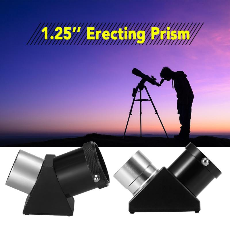 

Telescopes Astronomical Telescope Eyepiece 45 / 90 Degree Diagonal Erecting Prism 1.25IN Mirror For Refractor Cassegrain
