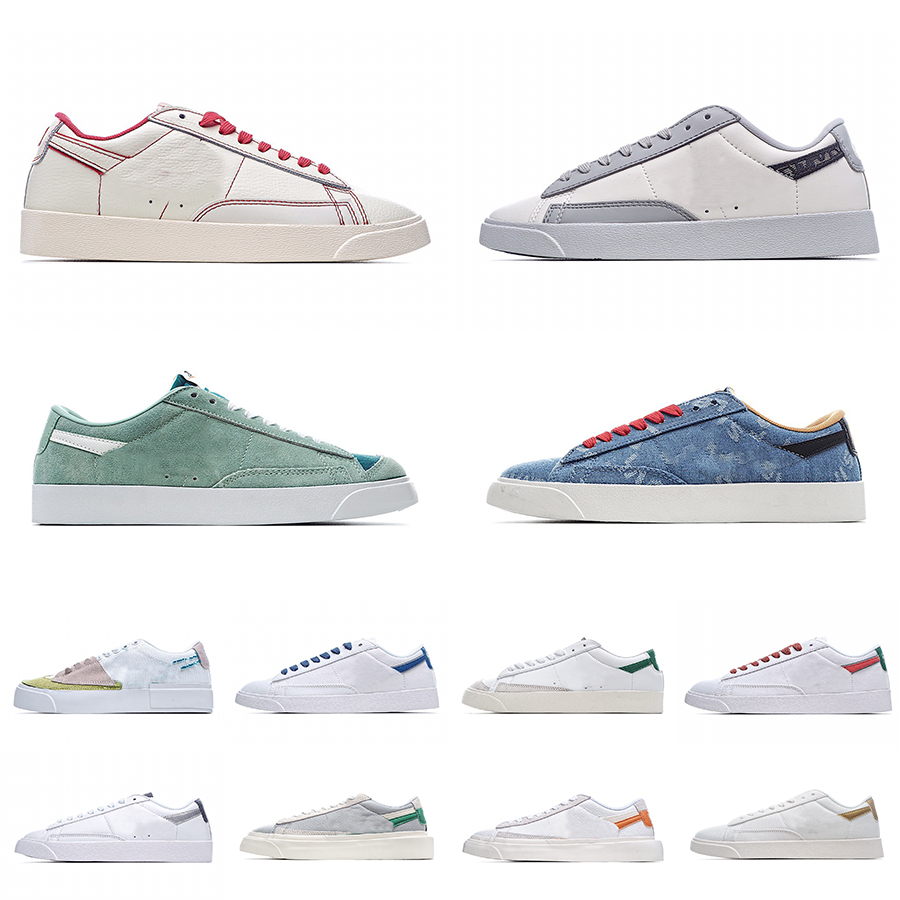 

Mens Casual Shoes Leather Blazer Low GT 77 Vintage White Black Suede Magma Orange Midnight Women Trendy Blue Heaven Navy Sneakers, Shown