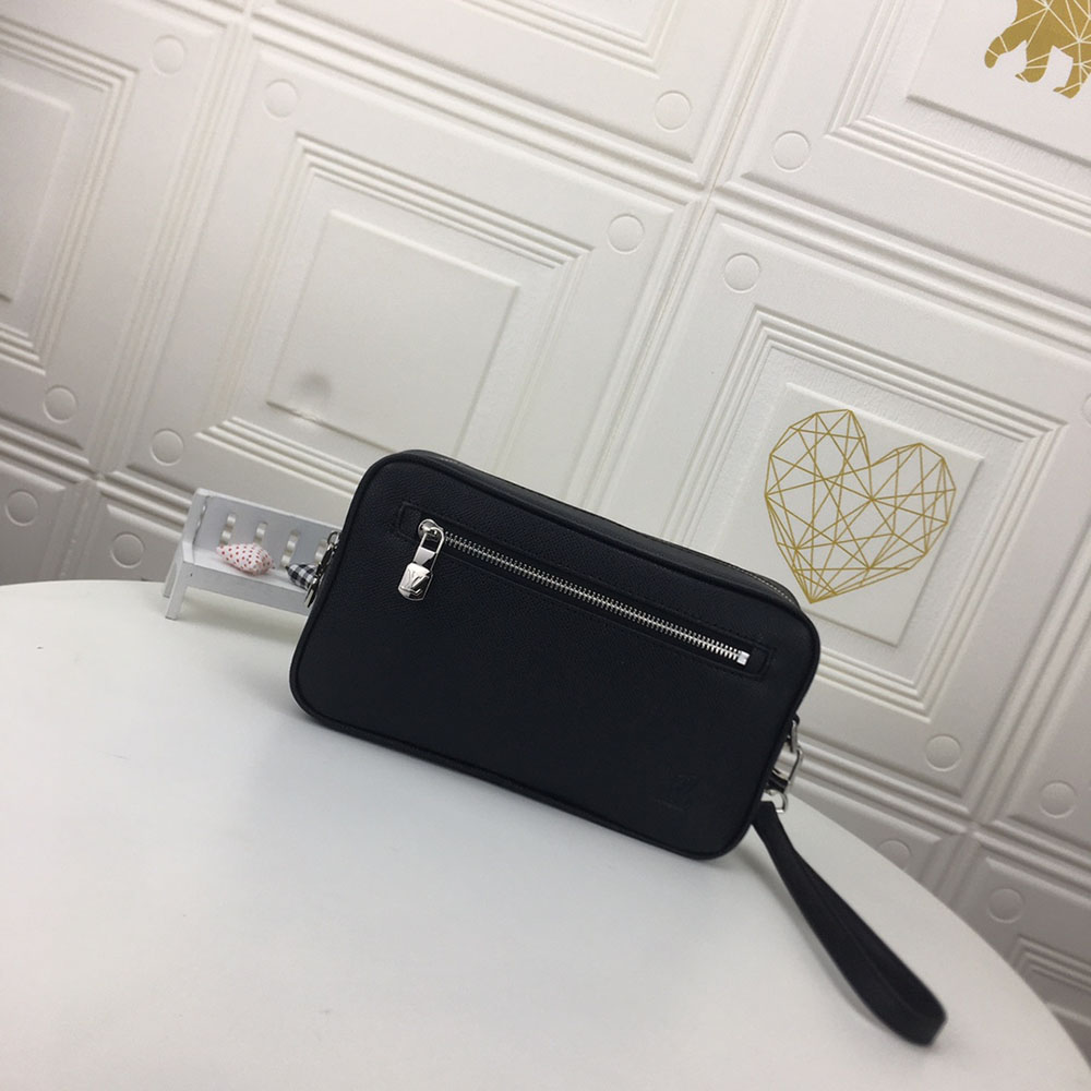 

Men Wallet KASAI Clutch Bag Fashion Designers Women Handbag Classic Casual Card Slot Coin Purse Solid Color Zipper Wrist Bags, Black flower