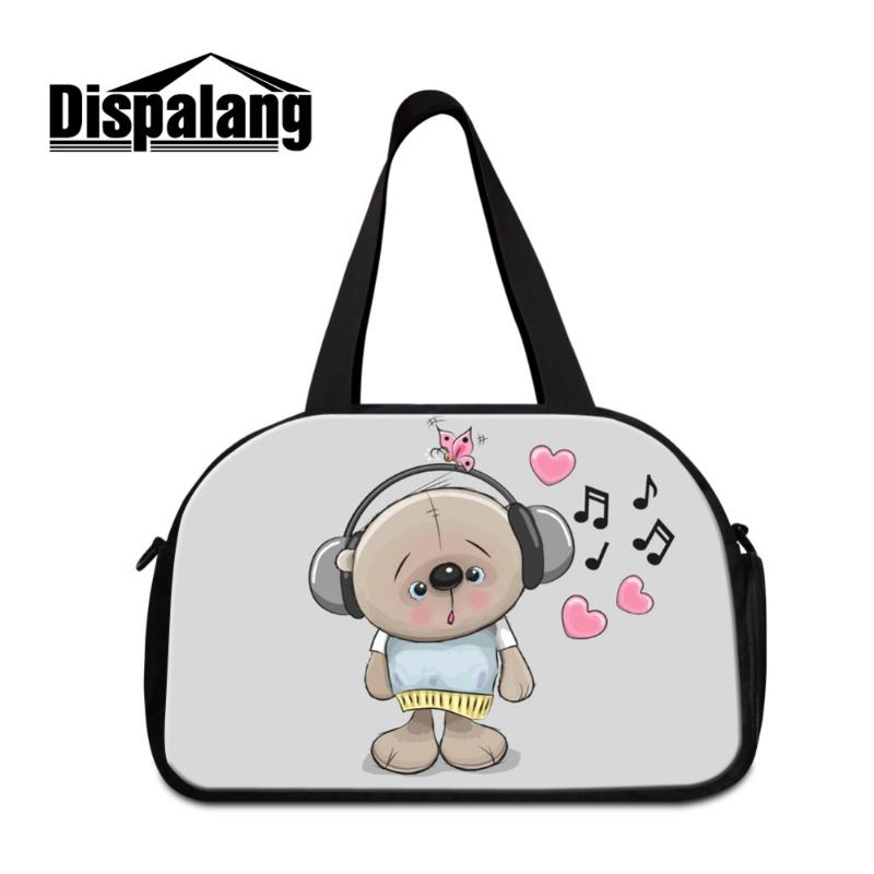 

Duffel Bags Dispalang Cartoon Beer Luggage Bag Large Capacity Travel Music Women Weekend Duffle Tote Crossbody