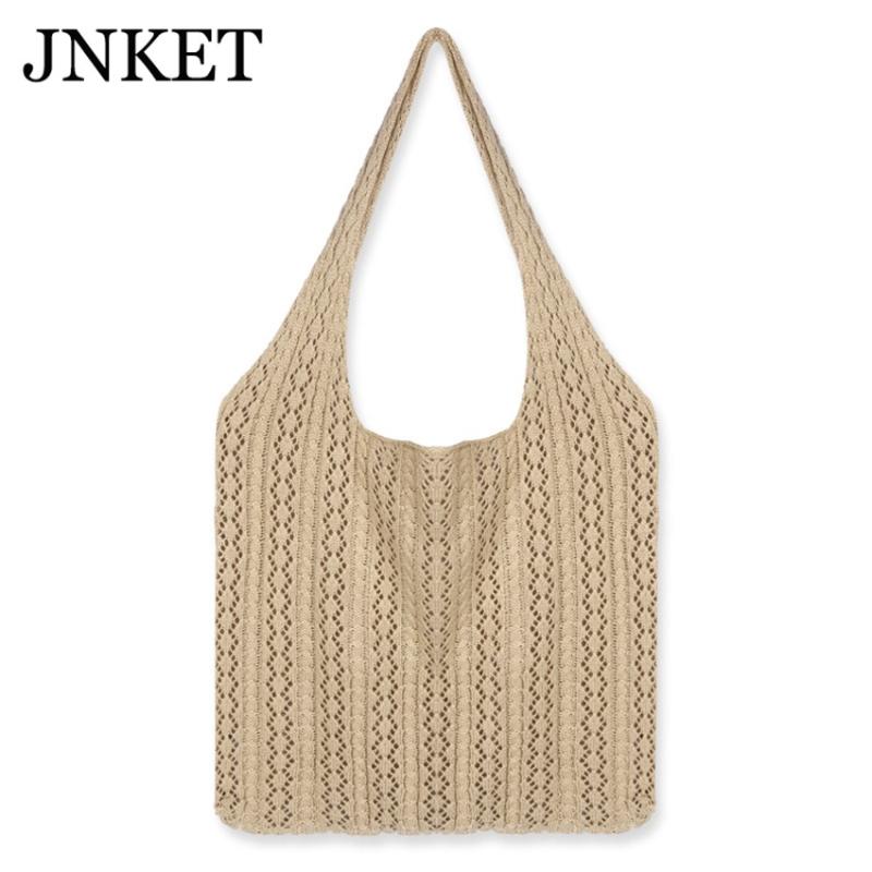 

Evening Bags JNKET Women's Retro Knitted Hollow Shoulder Bag Casual Crossbody Sling, Black