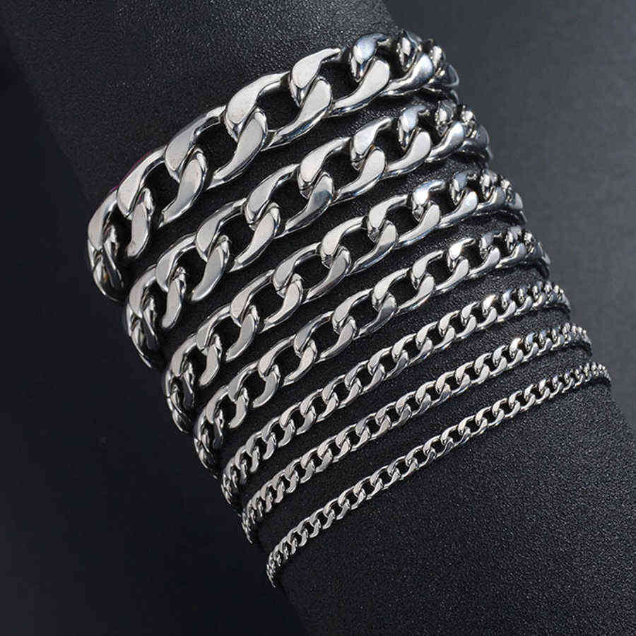 

Hobborn Punk Men Wrist Bracelet 316l Stainless Steel High Polished Never Fade Hip Hop Men Women Bracelets Unisex Jewelry Pulsera Q0719