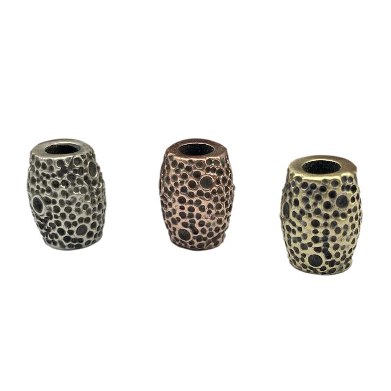 

Peteorite Crater Viking Beads Hollow Spacer Hair Beard Lanyards Paracord Pendant Tube Bracelet Outdoor Gadgets