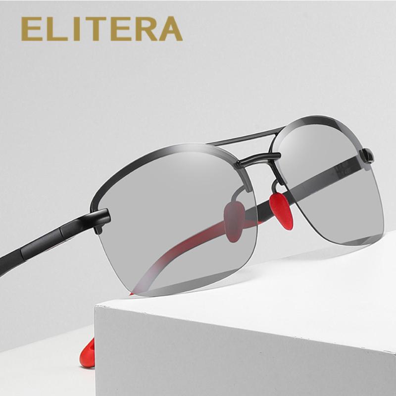 

Sunglasses ELITERA Polarized Men's Frameless Metal Pochromic Night Vision Goggles