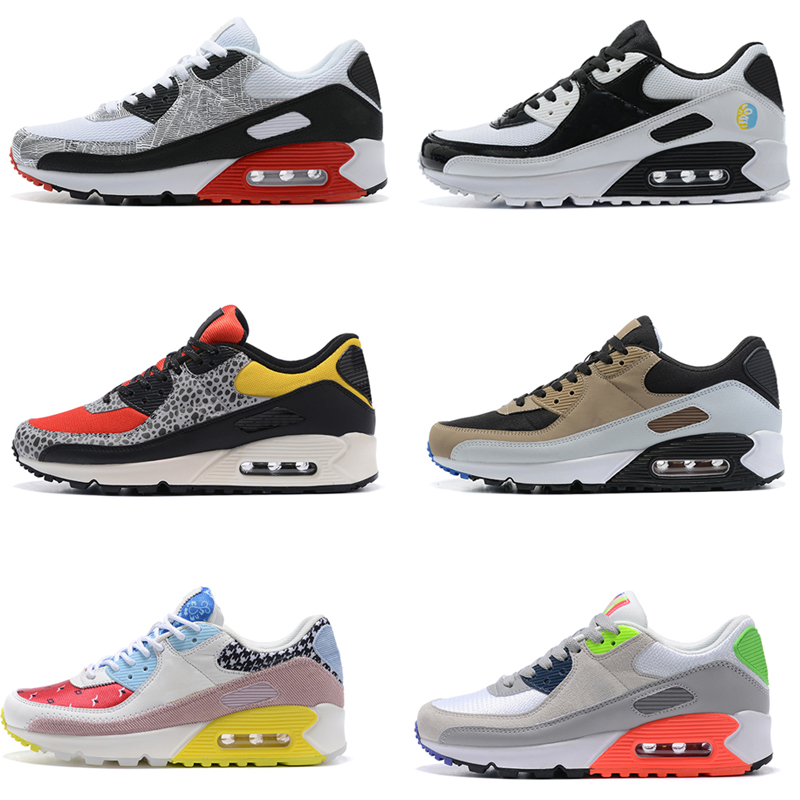 

Classic 90s Men woman Running shoes Black white Trainer Cushion Surface Sneakers Breathable Sports Eur 36-45, 07