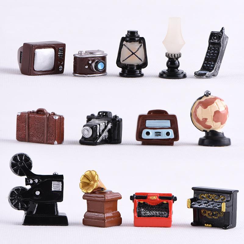 

Decorative Objects & Figurines Old Retro Style 1/12 Scale Pretend Play Miniature Dollhouse Home Furniture Doll Decor Accessories Toy Garden