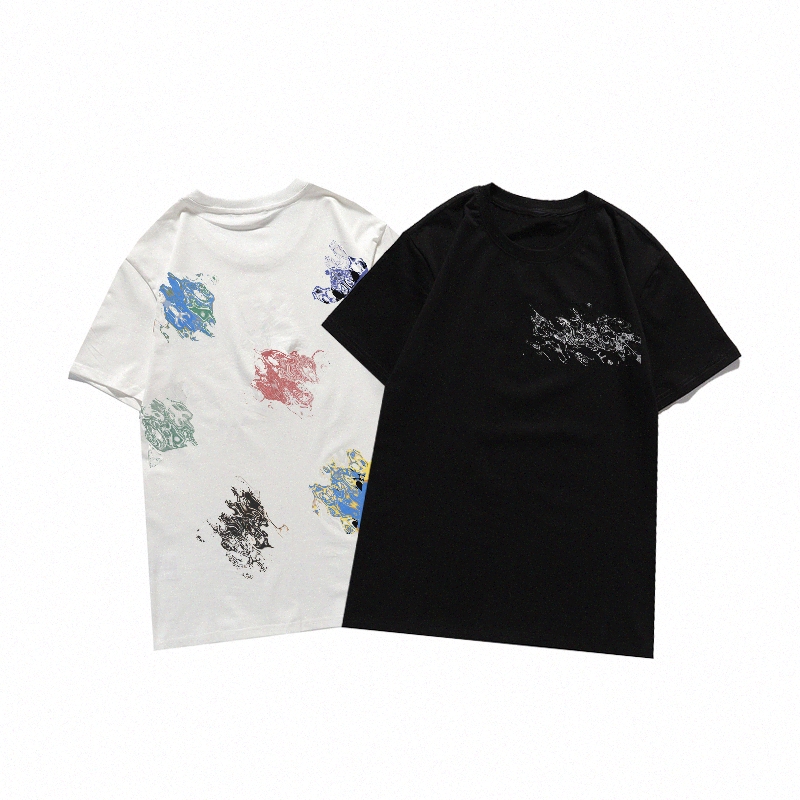 

Summer Men's fashion designer tee loose leisure sports short sleeve cotton ladies quick-drying breathable T-shirt P3iS#, White;black