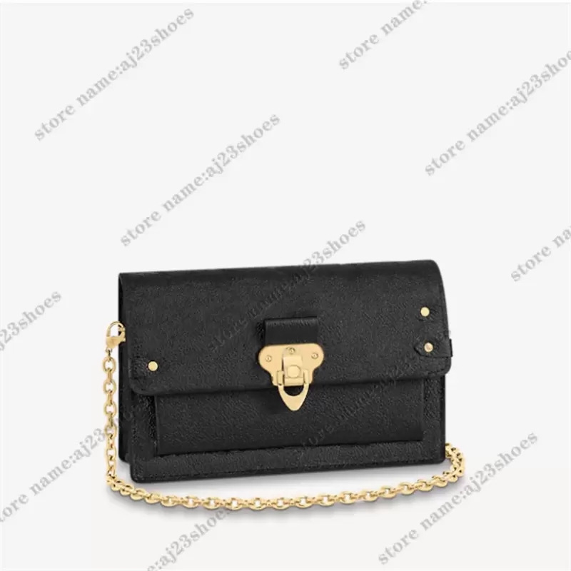 

Vavin Wallet Chain Bag Letter Flower embossed print luxury designer bags Compact Wallet Purse Cross Body Bag M67839, 05