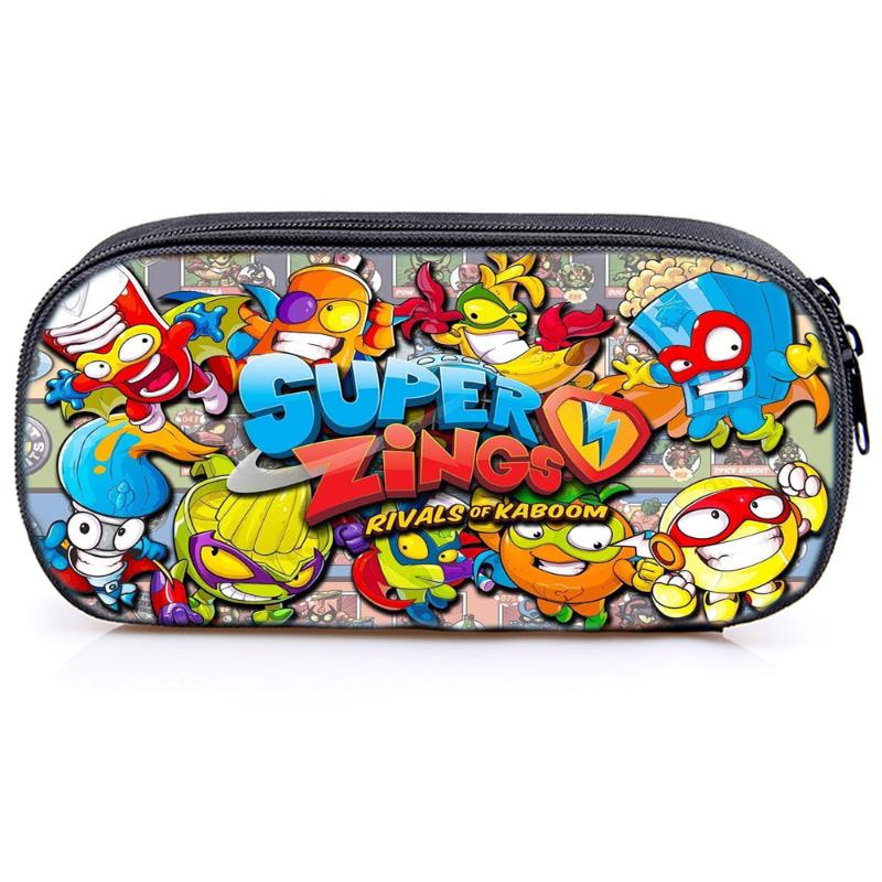 

Super Zings Cosmetic Case Kids Cartoon Game Pencil Large Capacity Multifunction Sotrage Bags Children School Supplies & Cases