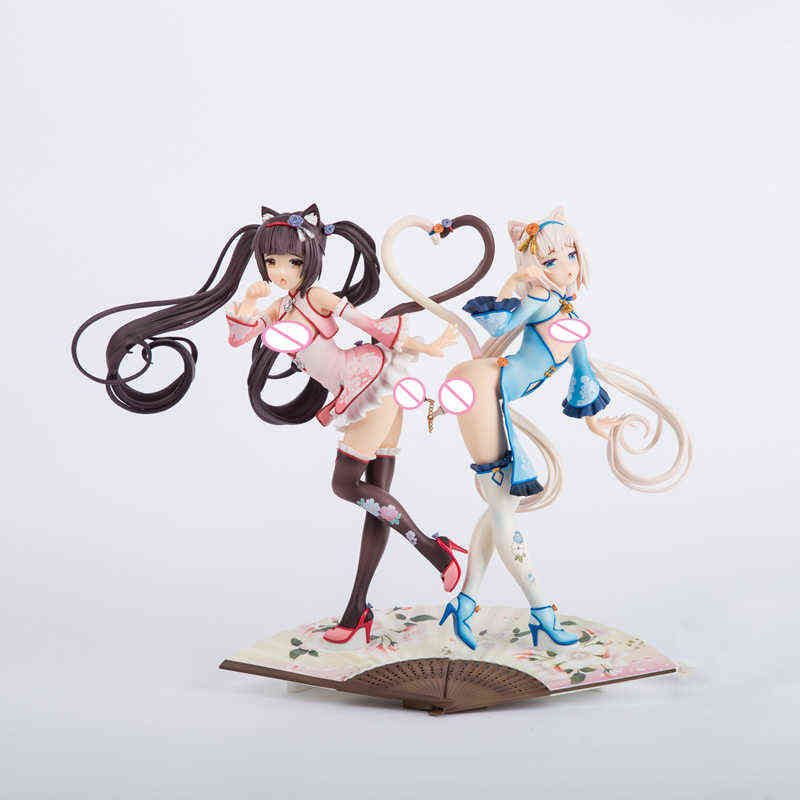 

SkyTube 2% NEKOPARA China Dress Edition DX Vanilla Chocola Japanese Anime Girl PVC Action Figure Toy Adult Collection Model Doll AA220311, Hard no box
