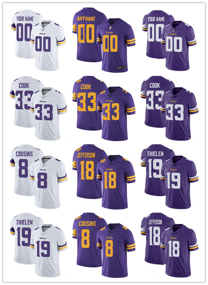 

custom Minnesota's Vikings's 19 Adam Thielen 18 Justin Jefferson 7 Patrick Peterson 84 Randy Moss 22 Harrison Smith 99 Danielle Hu, Black;red