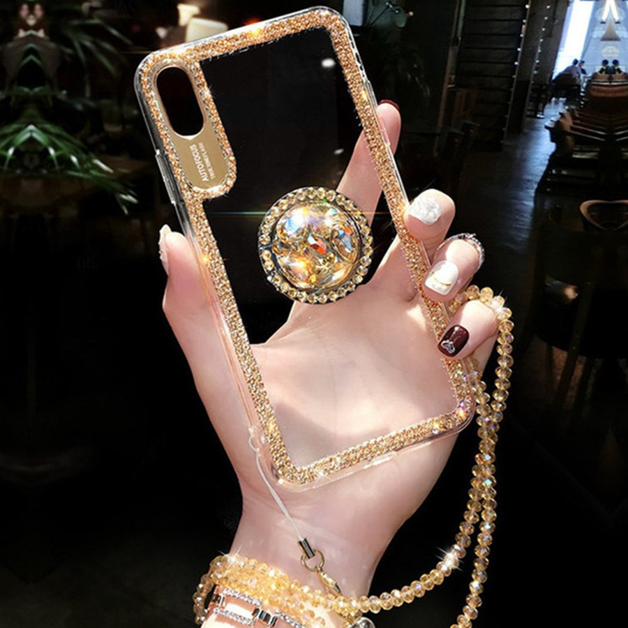 

luxury Top fashion phone cases for coque iphone 13 12 Pro Max 12 mini 11 XR X XS Max 7 8 plus case PU leather Phone shell cover with Lanyard, 3 light brown