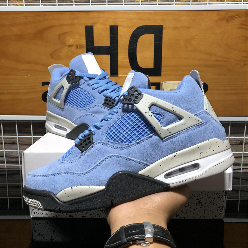 

Shoes Wholesal Top Quality Jumpman 4s Mens Basketball Cream Sail Bred University Blue Guava Ice Black Cat Grey Metallic Purple Men Running